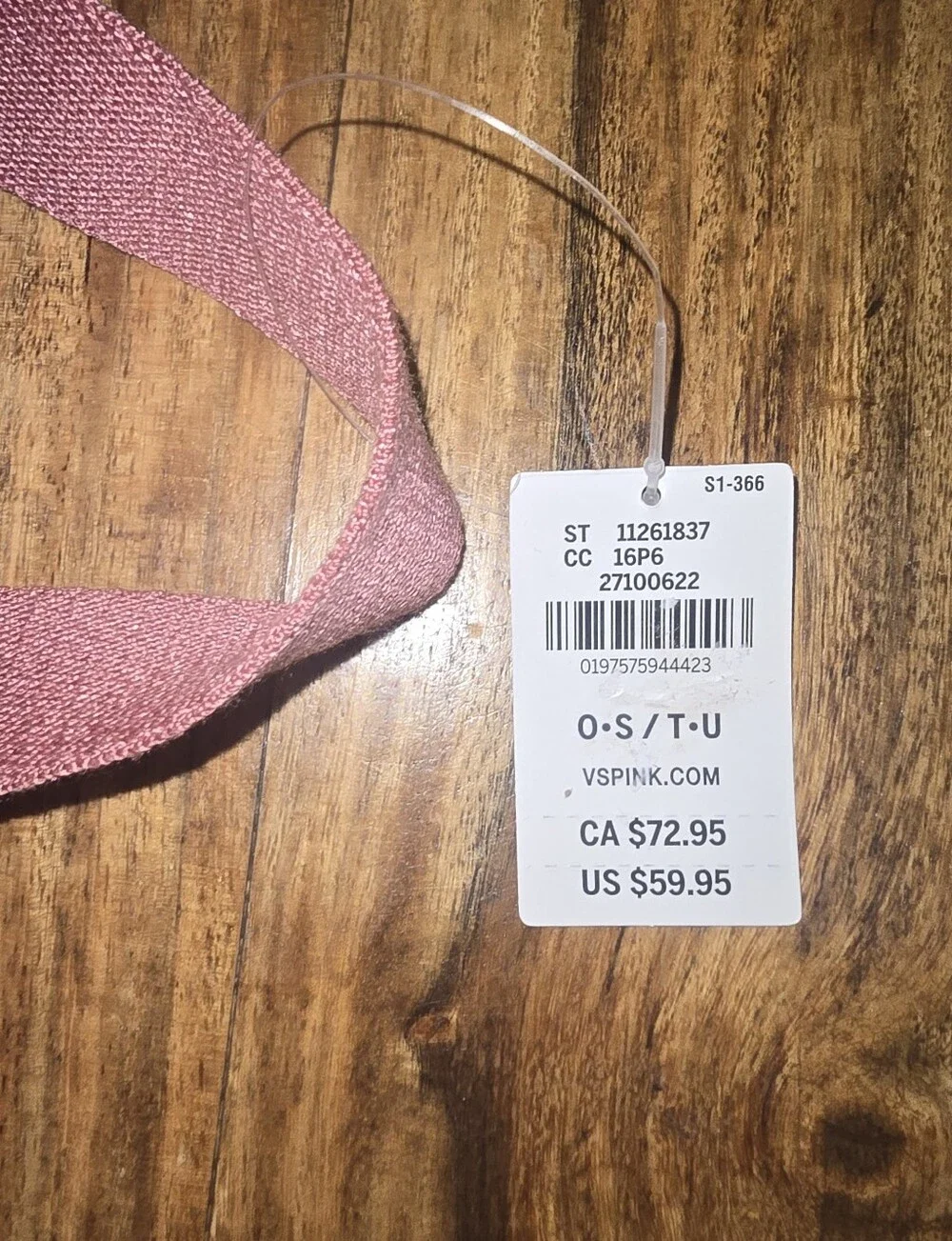 NWT Pink Victoria's Secret Nylon Cargo Bag